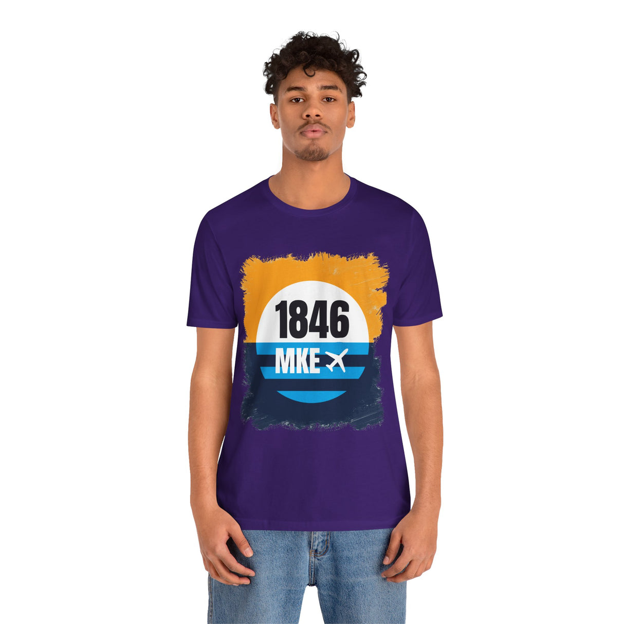 MKE - 1846 - Airport Travel Shirt - Milwaukee Peoples Flag