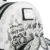 Loungefly Alice in Wonderland Sketch Mini Backpack