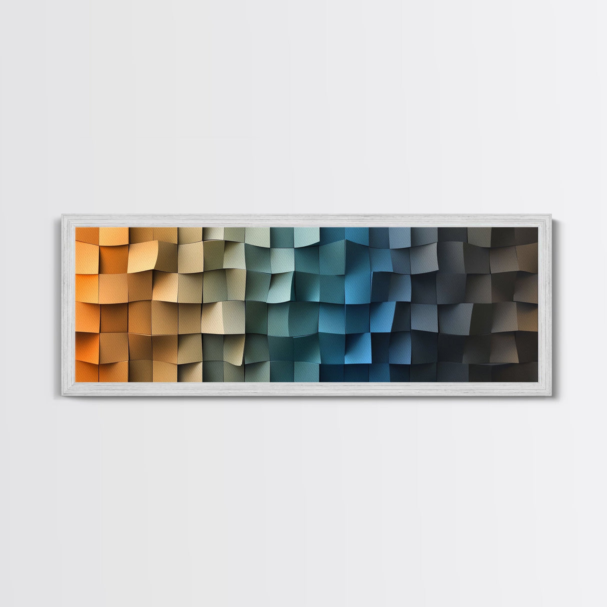 The Beach in my Dreams - Framed Canvas Print - Abstract Geometric Patterns Wall Art