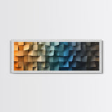 The Beach in my Dreams - Framed Canvas Print - Abstract Geometric Patterns Wall Art
