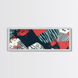 Retro 90s Mall Art - Framed Canvas Print - Mall Wall Decor