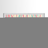 Pastel Mid-Century Modern Art - Retro Geometric Wall Art - Framed Canvas Print - Modern Abstract Painting - Bold Bright Colors