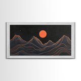 Retro Abstract Art, Art Deco Style, Atomic Age Inspired Wall Art, Pueblo Style Southwestern Art
