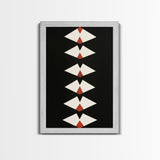 Retro Mid-Century Modern Diamond Art Canvas Print, MCM Style Home Decor