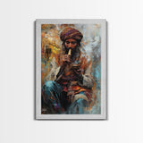 Moroccan Style Wall Art, Framed Canvas Print, Art of Morocco, Arabian Inspired Home Decor