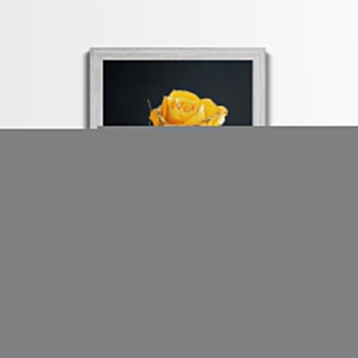 Maximalist Painting Print of a Yellow Rose, Framed Canvas, Wood Framed Art, Modern Farmhouse Decor, Rose Painting, Rose Art