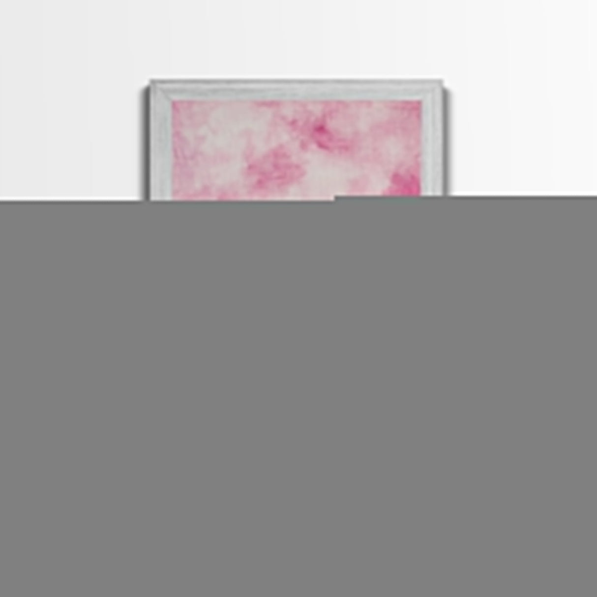 Wall Art Print Preppy Decor, Framed Canvas Print, Abstract Pink Clouds Painting, Girl's Dorm Room Wall Decor, Apartment Decor Gift Idea