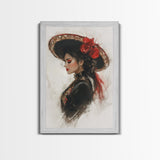 The Matador - Framed Canvas Print - Spanish Style Art - Cultural Home Decor