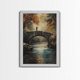 Fly Fishing Art Print on Canvas - Outdoors Gift Idea - Gift For Dad - Fly Fishing Art - Fly Fishing Painting - Trout Fishing - Outdoorsman Gift