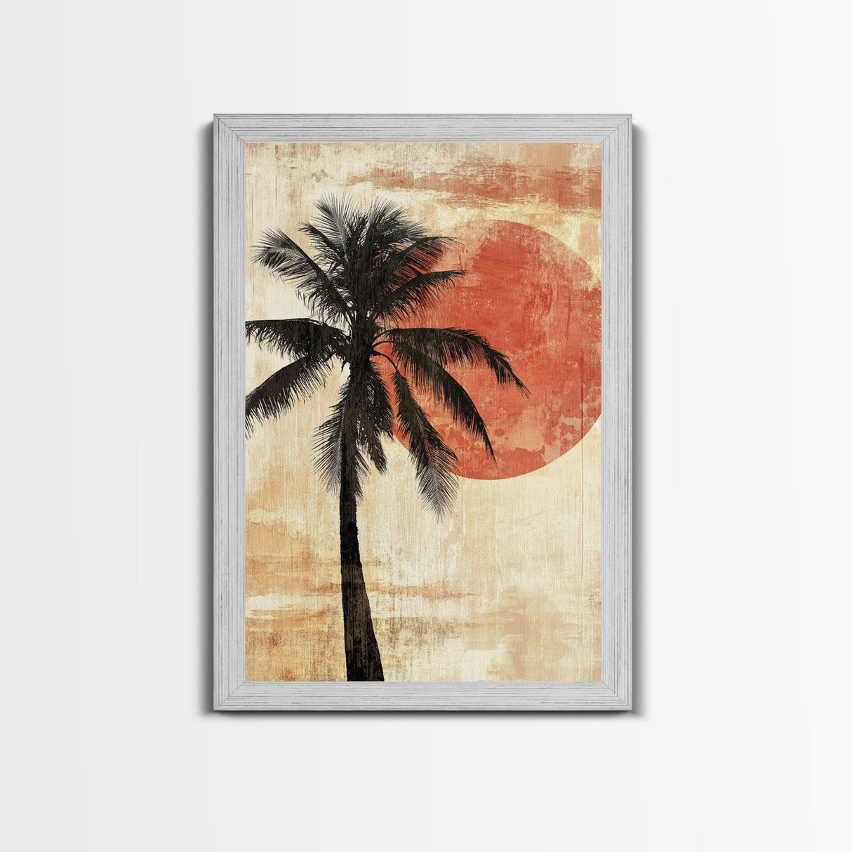 Wabi Sabi Palm Tree Painting Print, Watercolor Palm Tree Painting, Nautical Home Decor, Statement Piece, Centerpiece Wall Art