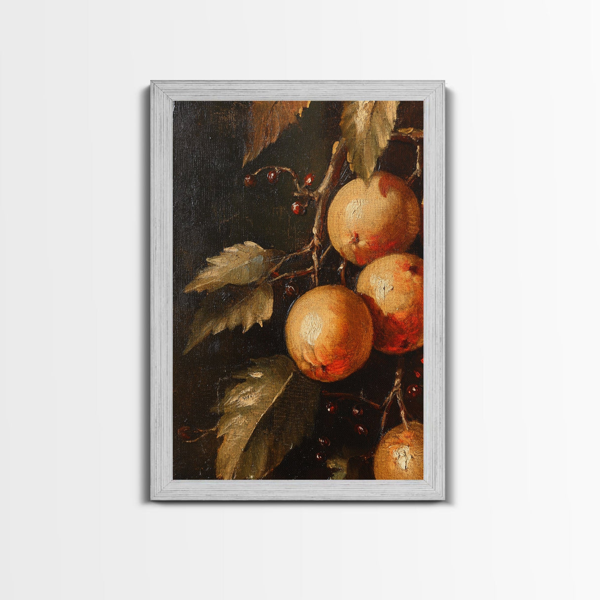 Oil Painting Print Of Oranges, Fruit Still Life, Antique Fruit Still Life Oil Painting Kitchen Decor, Kitchen Wall Art, Kitchen Decoraitons