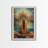 Zen Art, Yoga Studio Decor, Framed Canvas Print, Yoga Wall Art, Zen Wall Art, Meditation Wall Art, Living Room Decor, Relaxing Decor