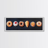 Pastries Painting Print, Bakery Wall Art, Art for Bakery, Food Painting, Kitchen Decor, Food Art, Food Paintings, Food Illustration