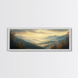 Large Abstract Mountains Painting on Canvas Print, Mountain Painting Modern Living Room Wall Art Gift for Her Custom Oil Painting Print