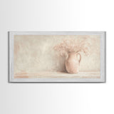 Cute Boho Wall Art For Kitchen or Dining Room, Oil Painting Of a Flower Pot, Cute Decor Idea, Cute Wall Art, Gift For Her