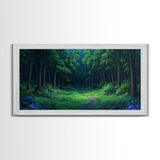 Large Framed Vintage Style Landscape Painting Print | Fantasy Wall Art | Fantasy Painting | Forest Painting | Landscape Wall Art