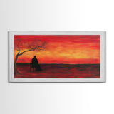 Despair - Framed Canvas Print - Moody Decor - Abstract Wall Art