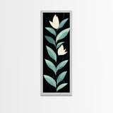 Retro Mid Century Modern Flower Painting Print, Accent Piece, Accent Art, Tall and Narrow Art, Skinny Wall Art, Floral Decor, Botanical Print