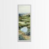 Irish Landscape Art Framed Canvas Print Green Wall Art Vertical Wall Art Above Couch Wall Art Rustic Landscape Art Gift Living
