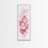 Elegant Perfume Bottles Framed Canvas Print Pink Abstract Art Wabi Sabi Decor Light Pink Bedroom Artwork Feminine Minimalist Wall Art