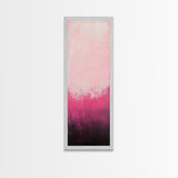 Gradient Pink Ombre Framed Canvas Print Light Pink Abstract Wall Art Bedroom or Living Room Coastal Cowgirl Aesthetic
