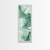 Abstract Green Canvas Print, Botanical Wall Art, Whimsical Minimalist Sage Artwork, Moody Decor for Bedroom or Guest Room, Gift Idea