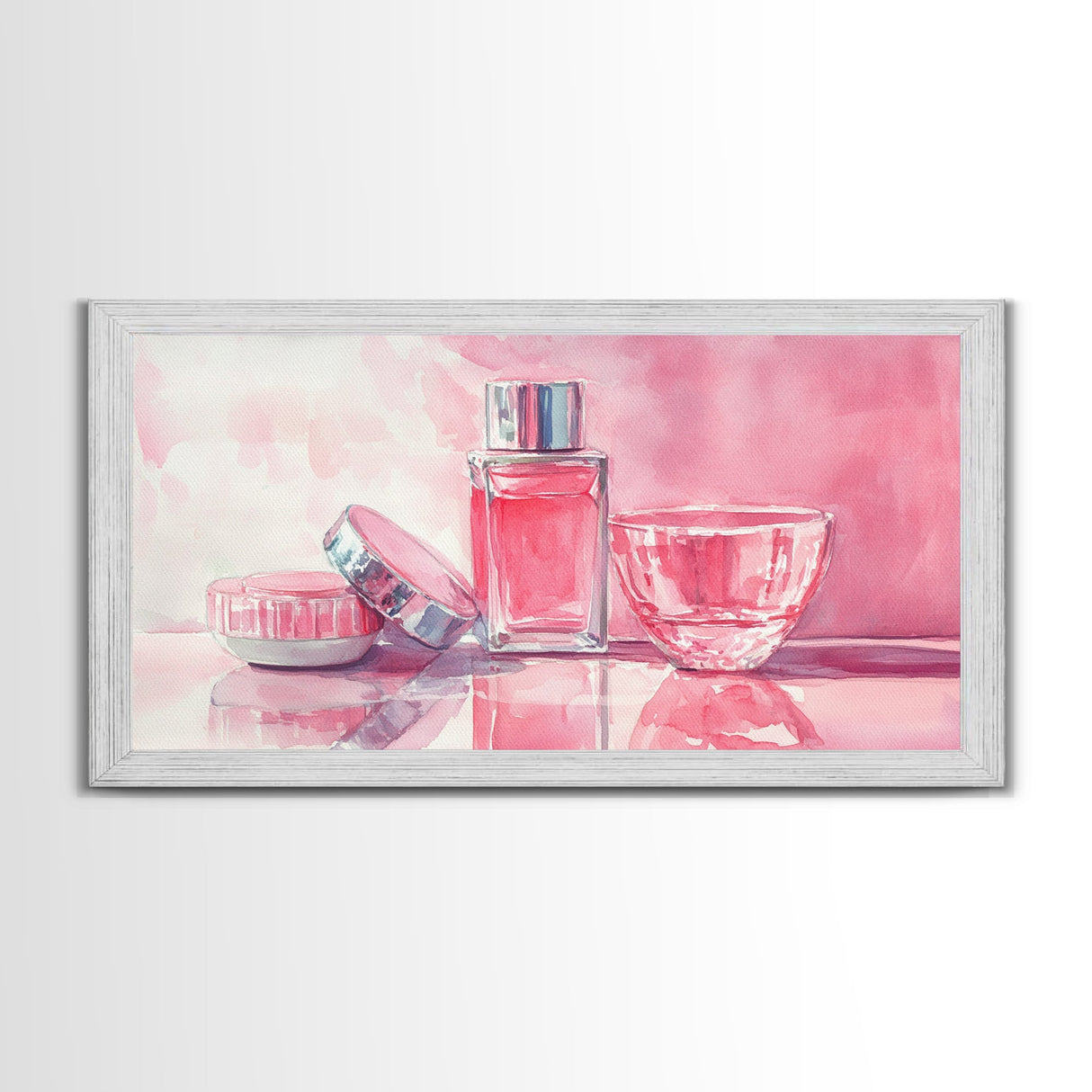 Light Pink Wall Art Canvas Print, Modern Minimalist Art, Whimsical Home Decor, Therapy Art Piece, Light Pink Abstract Art Gift Idea