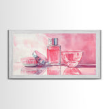 Light Pink Wall Art Canvas Print, Modern Minimalist Art, Whimsical Home Decor, Therapy Art Piece, Light Pink Abstract Art Gift Idea