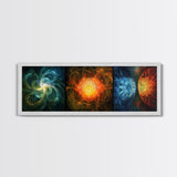 Radiant Mandala Canvas Print Sacred Geometry Art Wildflower Painting Bold Statement Wall Art Bedroom Modern Living Room Decor