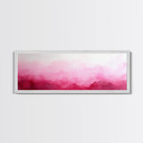 Soft Gradient Canvas Print Horizontal Light Pink Wall Art Minimalist Boho Bedroom Rustic Farmhouse Decor Above Bed Pastel Design