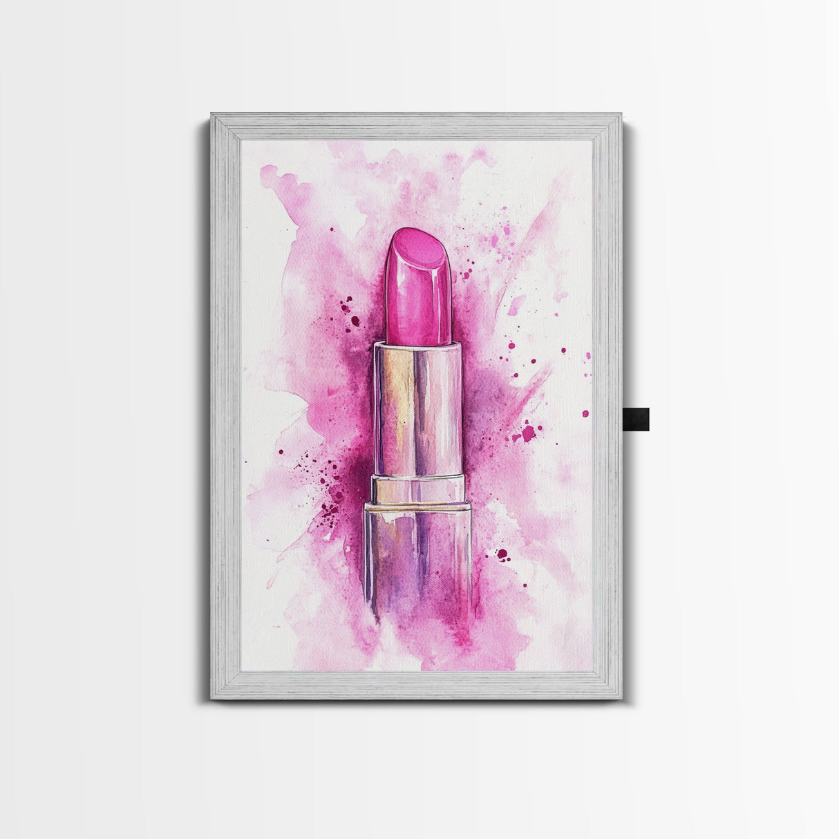Pink Lipstick Canvas Print Whimsical Art Pink Abstract Artwork Living Room Wall Art Wabi Sabi Painting Light Pink Dorm Decor