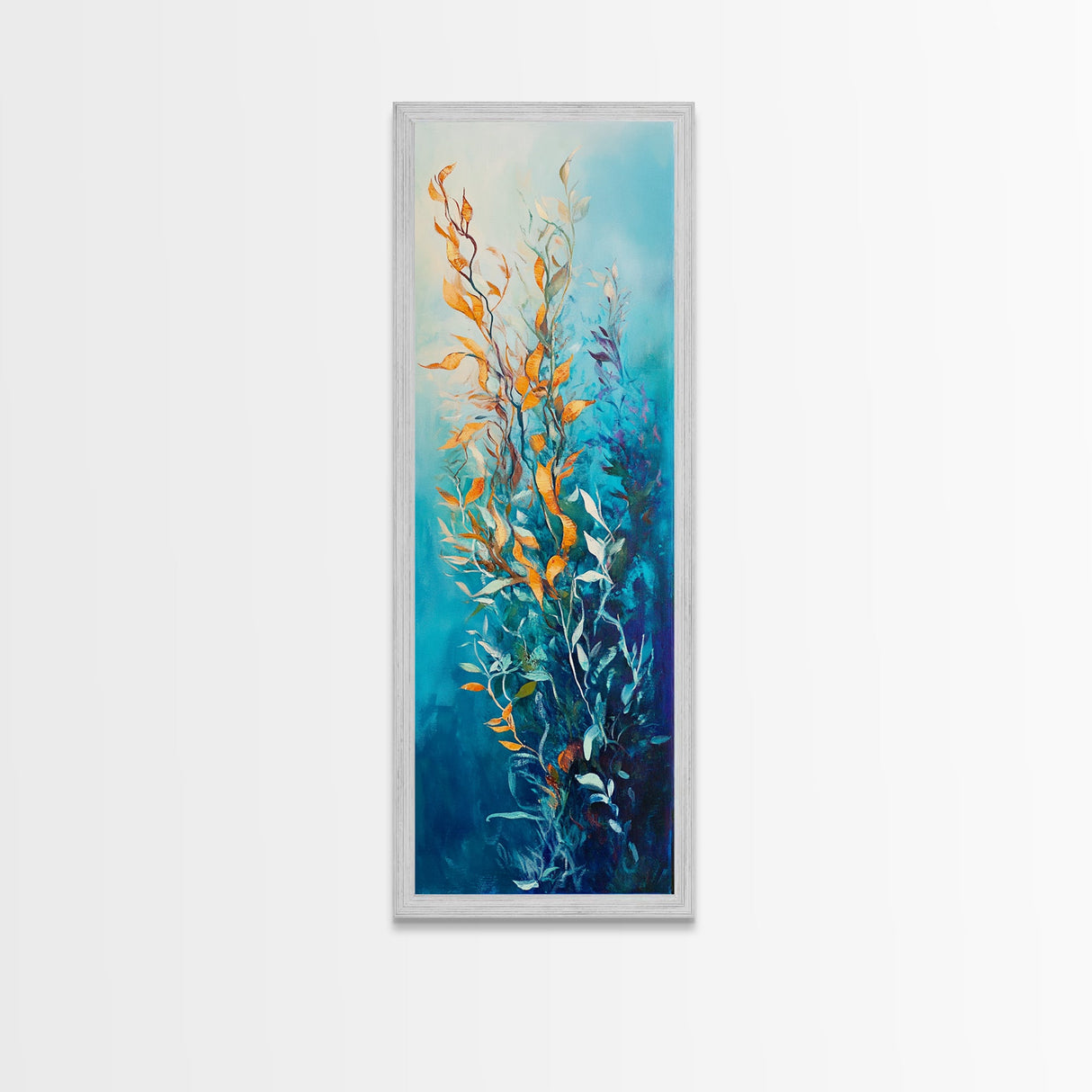 Underwater Kelp, Ocean Botanical Prints, Coastal Decor, Blue and Green Wall Art, Christmas, Canvas Print, Bedroom Art, Gift Idea