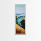 Landscape Art, Framed Canvas Print, coastal landscape art, panoramic art, extra wide art, rustic decor, living room art