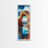 Red Rock Arch, Southwest Wall Art, Joshua Tree Art, Desert Landscape, Nature Painting, Extra Wide Art, Living Room Art