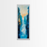 Canyon River, Southwest Wall Art, Moody Landscape, Nature Wall Art, Vertical Wall Art, Living Room Art, Canvas Print