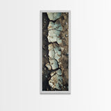 Cracked Earth, Textured Art, Wabi Sabi Art, Canvas Print, Geometric Wall Art, Abstract Landscape, Earth Tones