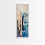 Ireland Painting, Coastal Landscape Art, Seascape Painting, Framed Canvas Print, Nautical Wall Art, Blue and Green Wall Art