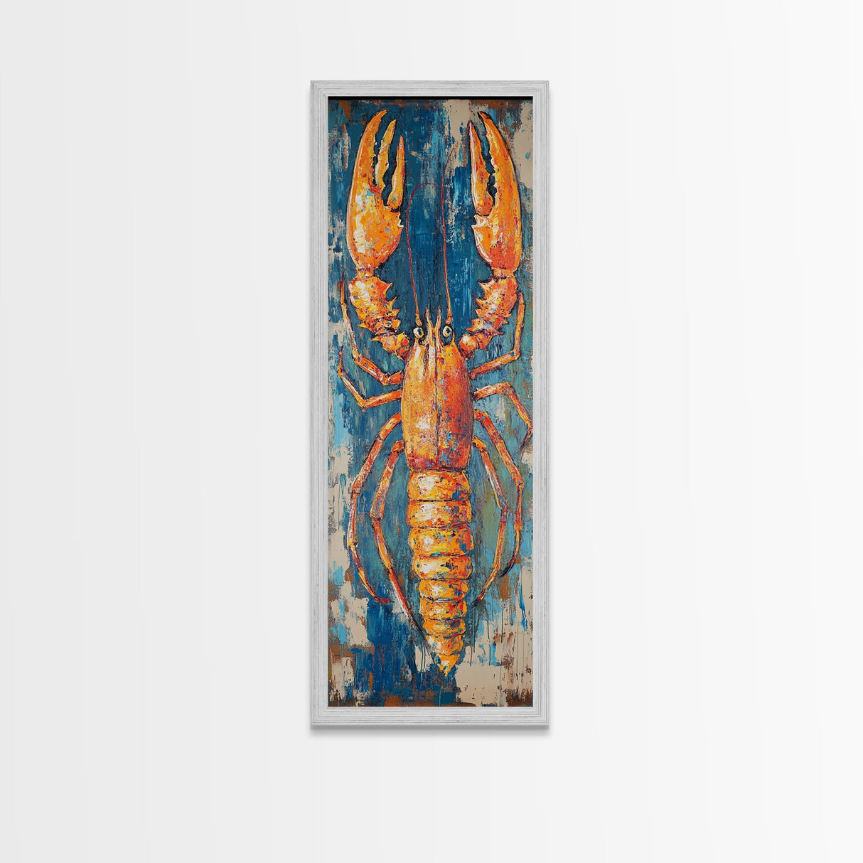 Lobster Painting, Coastal Wall Art, Nautical Decor, Seafood Art, Framed  Print, Rustic Wall Art, Farmhouse Art, Kitchen Wall Art