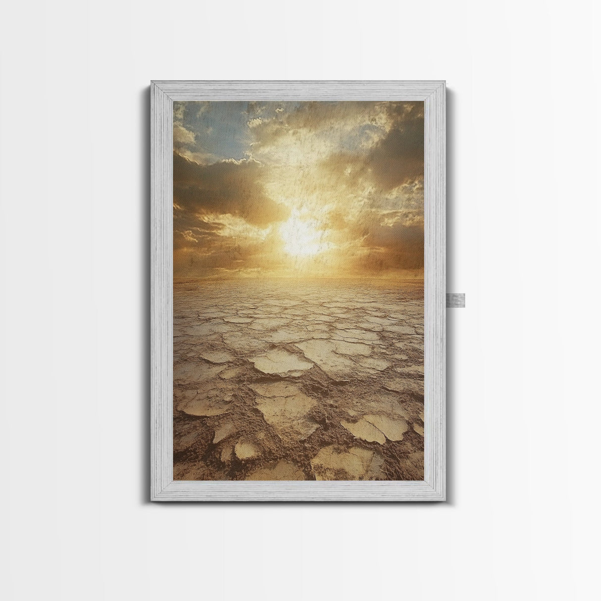Golden Desert Sunrise Canvas Print, Southwest Wall Art, Nature Photography, Minimalist Landscape Art, Earthy Home Decor, Living Room Art