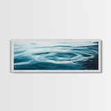 Tranquil Water Ripples Canvas Print, Minimalist Ocean Wall Art, Zen Spa Decor, Modern Abstract Water Art, Living Room Decor