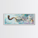 Abstract Smoke Pipe Art Canvas Print - Surreal Colorful Painting, Fantasy Wall Decor, Boho Home Aesthetic, Bar Lounge Art
