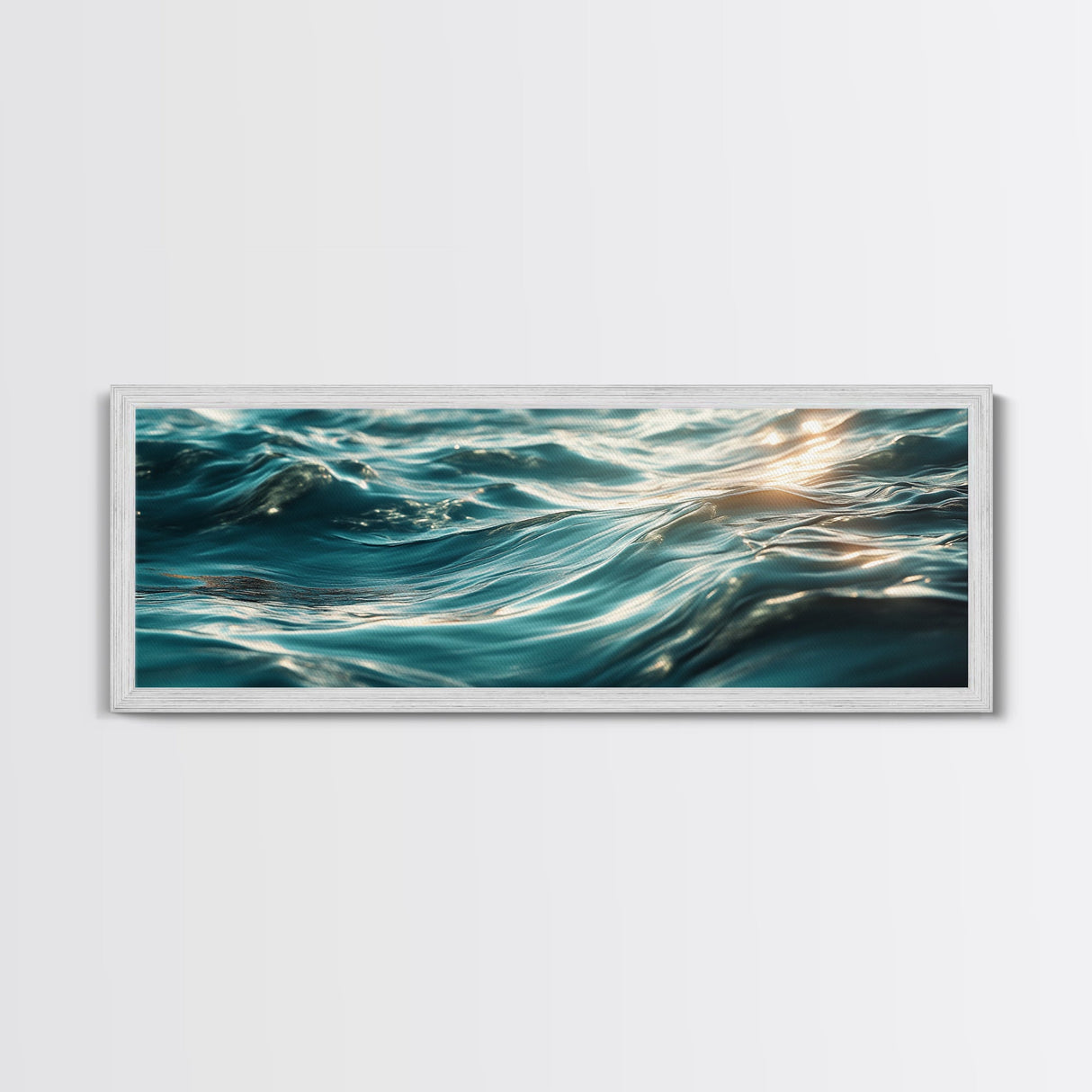 Ocean Wave Painting Deep Blue Water Photography Wall Art Serene Minimalist Coastal Artwork Relaxing Beach Decor