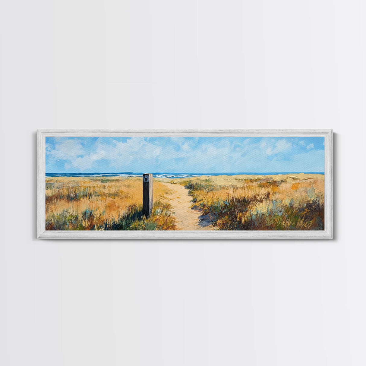 Sandy Path, Coastal Scene, Beach Landscape, Canvas Print, Nautical Wall Art, Summer Home Decor, Relaxing Art, Living Room Art