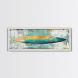 Surfboard Art, Beach Decor, Coastal Wall Art, Surfboard Painting, Beach Art, Bedroom Wall Art, Canvas Print, Framed Canvas Print