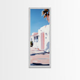 Modern Desert Home, Pink Aesthetic, Minimalist Wall Art, Framed Canvas Print, Southwestern Decor, Boho Art, Living Room Wall Art