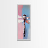 Dragonfly Close-Up, Nature Abstract, Insect Art, Canvas Print, Soft Color Wall Decor, Modern Home, Botanical Aesthetic, Living Room Art