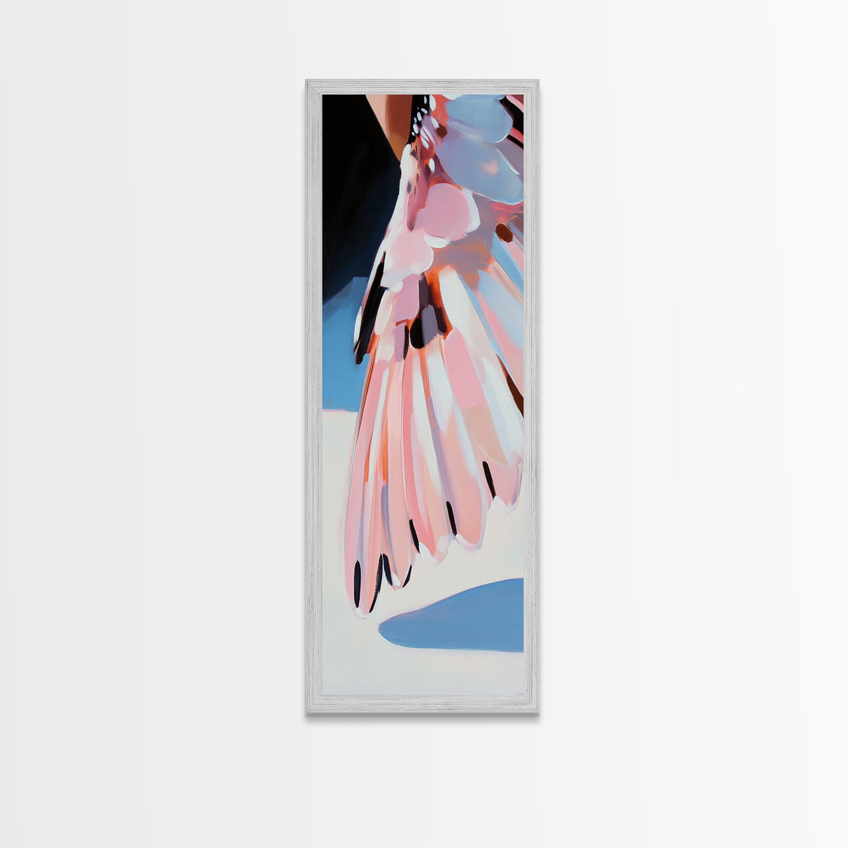 Butterfly Wing, Soft Pastel Art, Nature Inspired, Canvas Print, Modern Wall Decor, Feminine Aesthetic, Bedroom Wall Art, Boho Minimalist