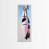 Kayak on Sand, adventure art, beach lover’s decor, soft pastel painting, nature wall art, modern boho aesthetic, framed canvas print