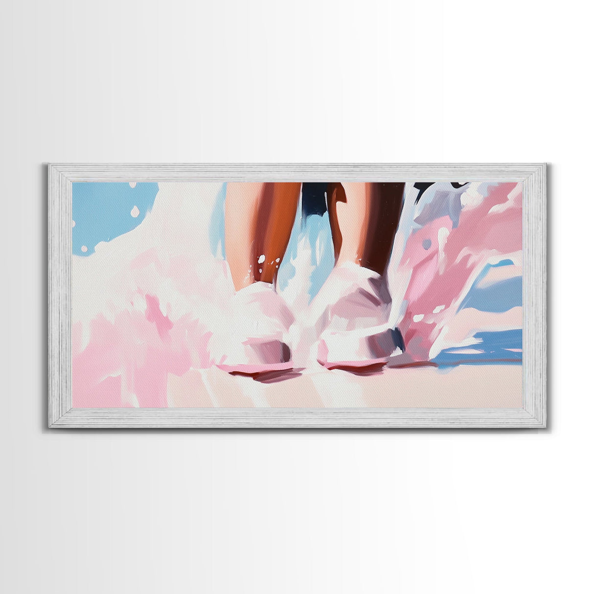 Water Feet, Splashes, Canvas Print, Minimalist Art, Dreamy Aesthetic, Serene Bedroom Decor, Modern Home Wall Art, Beach Inspired Design
