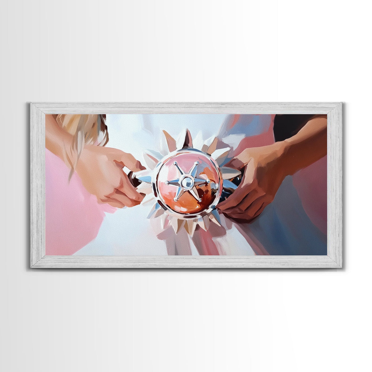 Nautical Compass, Coastal Art, Maritime Wall Art, Beach House Decor, Minimalist Ocean Artwork, Modern Home Decor, Framed Canvas Print